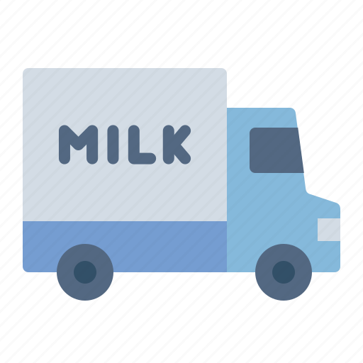 Truck, transportation, delivery, dairy, product, farm icon - Download on Iconfinder