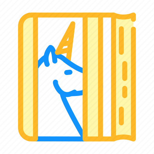 Diary, unicorn, paper, stationery, accessory, pen icon - Download on Iconfinder