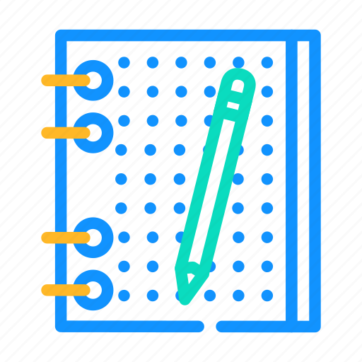 Drawing, diary, paper, stationery, accessory, pen icon - Download on Iconfinder