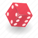 business, cartoon, chance, dice, isometric, red, sport