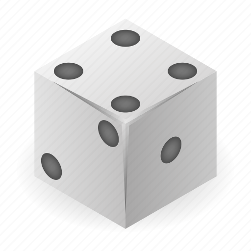 Cartoon, dice, dot, isometric, money, sport, white icon - Download on Iconfinder