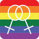 double, female, gay women, lesbian, lesbianism, pride flag, lgbt 
