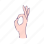 fingers, gesture, hand, human, okey, palm 