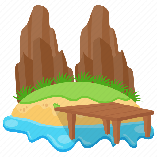 French island, green island, island rocks, ouessant, philippines island icon - Download on Iconfinder