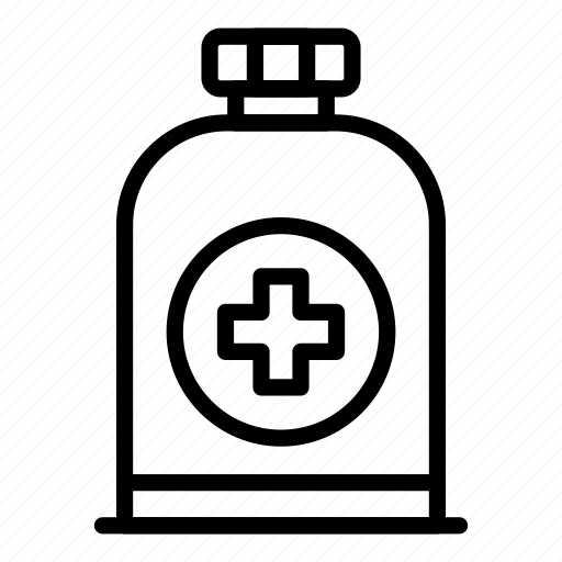 Antiseptic, bottle, thin, vector, yul988 icon - Download on Iconfinder