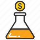 business experiment, finance laboratory, financial alchemy, money generating, money lab 