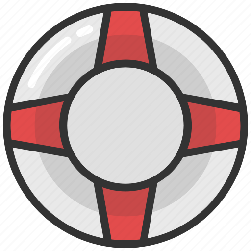 Life buoy, life ring, lifeguard, lifesaver, saver ring icon - Download on Iconfinder