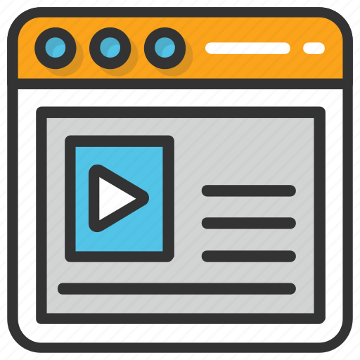 Online study, online video tutorial, video lecture icon - Download on Iconfinder