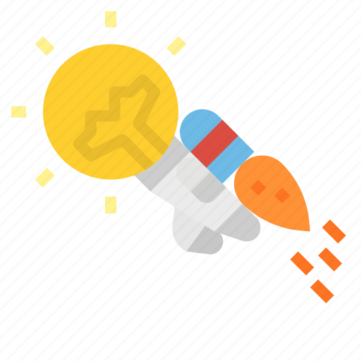 Astronaut, creative, idea, new, rocket icon - Download on Iconfinder