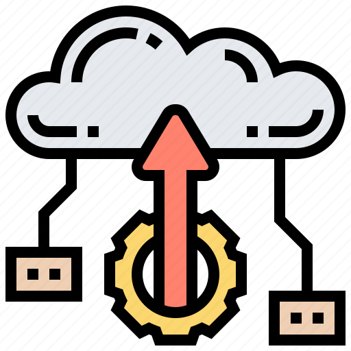 Cloud, enablement, server, storage, upload icon - Download on Iconfinder