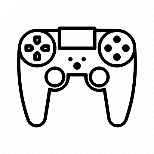 Console, controller, electronic, game, outline, playstation icon - Download on Iconfinder