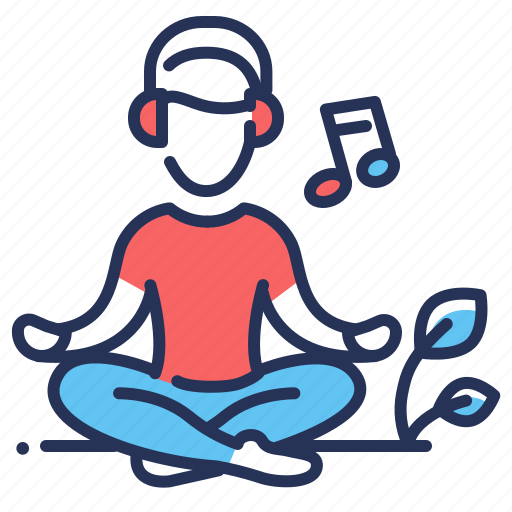 Listening, meditating, music, relaxation icon - Download on Iconfinder