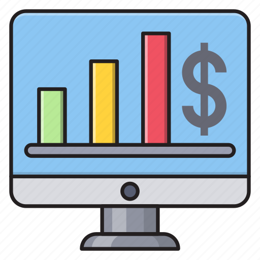 Screen, chart, report, marketing, finance icon - Download on Iconfinder