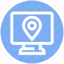 display, lcd, location, map, pin, screen