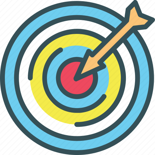 Arrow, bullseye, darts, goal, target icon - Download on Iconfinder