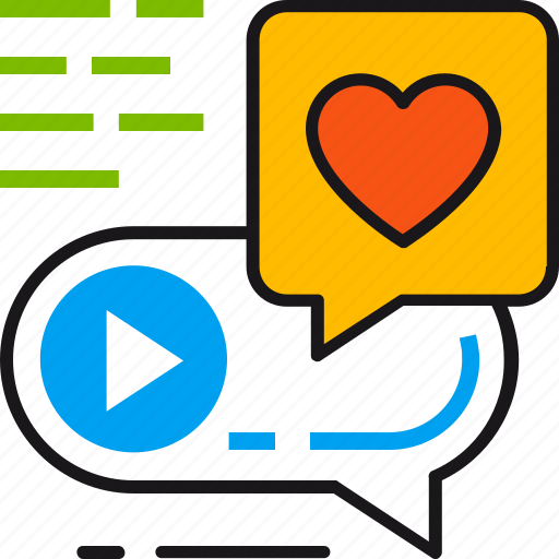 Promotion, social, favorite, heart, like, media, play icon - Download on Iconfinder