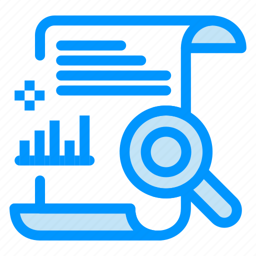 Chart, content, file, report, search icon - Download on Iconfinder
