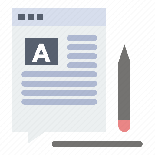 Article, blog, edit, web, write icon - Download on Iconfinder