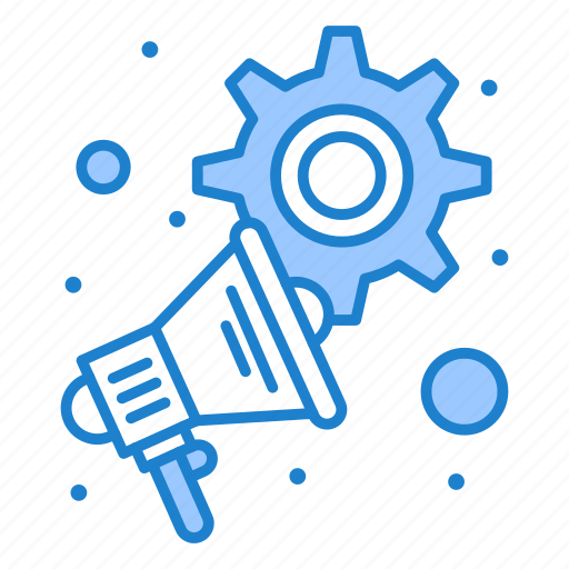 Advertising, marketing, megaphone, settings icon - Download on Iconfinder