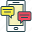 bubble chat, chat, communication, messenger, mobile 