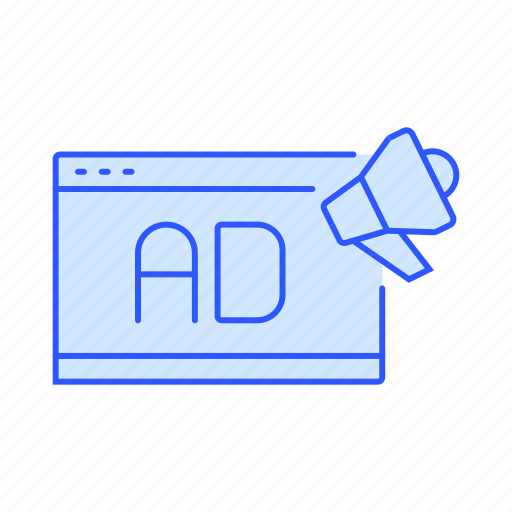 Ad, ads, advertising, marketing, megaphone, online, promotion icon - Download on Iconfinder