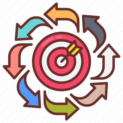 Remarketing, relist, resale, target, achieving, recycling, reprocess icon - Download on Iconfinder