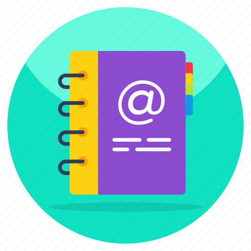 Contact book, phonebook, address book, diary, jotter icon - Download on Iconfinder