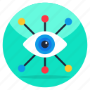 cyber eye, cyber monitoring, vision, eye network, eye connection