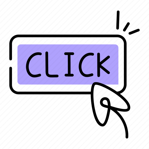 Click button, click bar, click word, click, click arrow icon - Download on Iconfinder