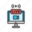 live stream, video streaming, broadcast, streamer, telecast, chat, laptop, computer 