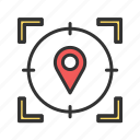 location target, geo location, pin, gps, crosshair, aim, pointer, focus