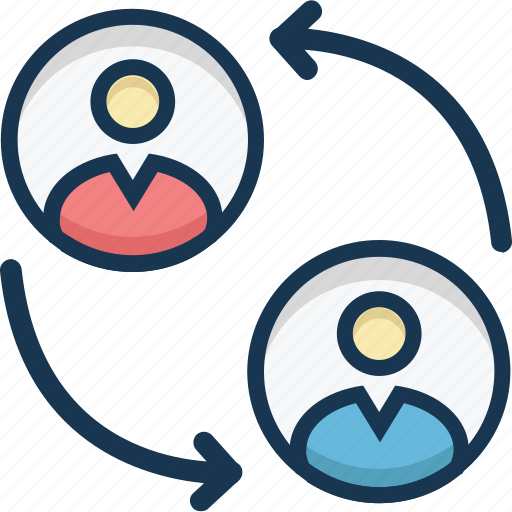 Communication, people, persons, shift change, talking icon - Download on Iconfinder