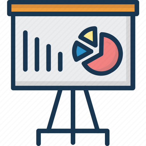 Artboard, easel board, graph presentation, presentation, presentation board icon - Download on Iconfinder