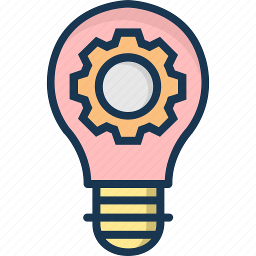 Bulb, gear, idea, idea optimization, optimization icon - Download on Iconfinder