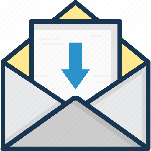 Email, inbox, incoming mail, mailbox, new email icon - Download on Iconfinder