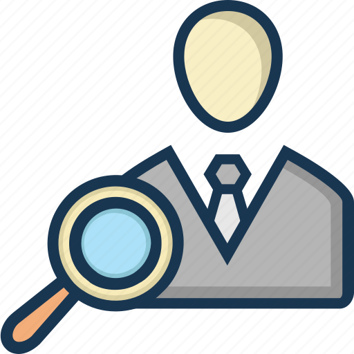 Candidate, find employee, magnifier, recruitment, search employee icon - Download on Iconfinder