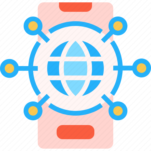 Mobile, network, globe, money, business icon - Download on Iconfinder