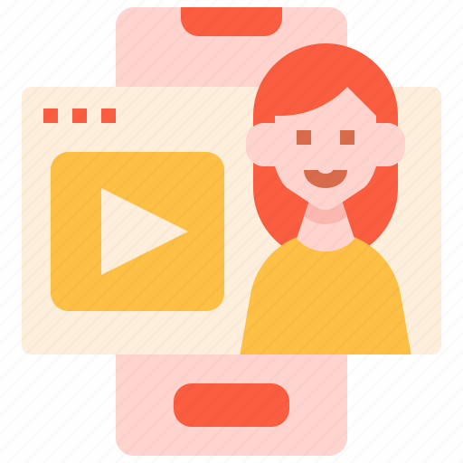 Youtuber, vlogger, influencer, woman, freelance icon - Download on Iconfinder