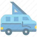 camper, car, transport, transportation, travel, van, vehicle 