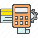 calculator, machine, payment, point, of, sale, pos, shopping, swipe