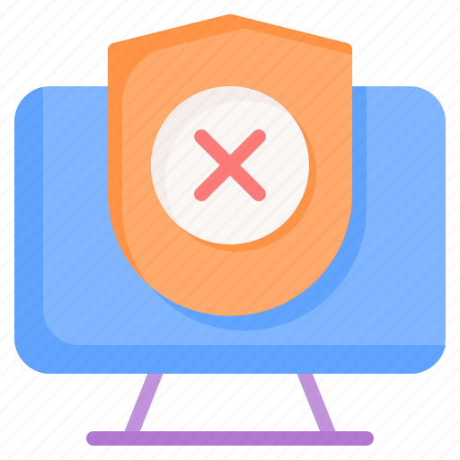 No, protection, security, computer, shield icon - Download on Iconfinder
