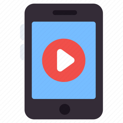 Mobile video, play video, media play, multimedia player, video streaming icon - Download on Iconfinder