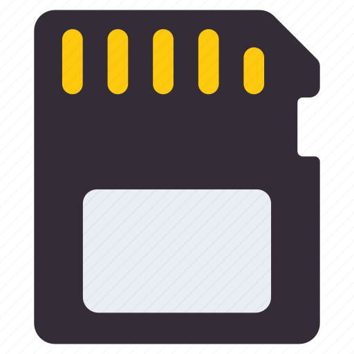 Sd card, memory card, storage card, flash, memory stick icon - Download on Iconfinder