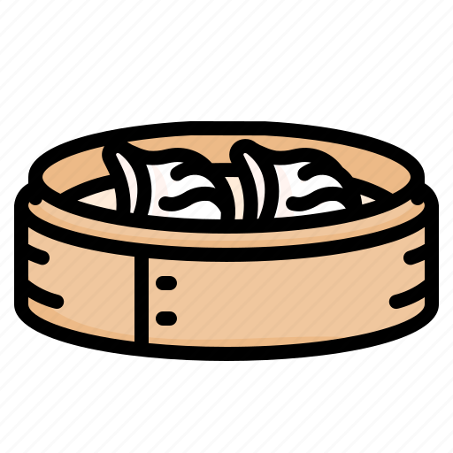 Dumplings, shrimp, dimsum, steamed, hargow, chinese, served icon - Download on Iconfinder