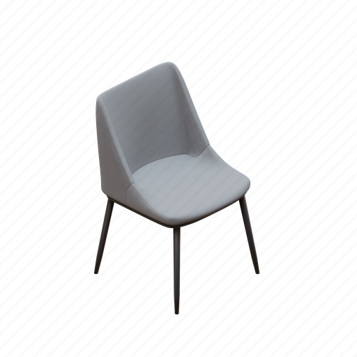 Basic, dining, chair, furniture, product, object, seat 3D illustration - Download on Iconfinder