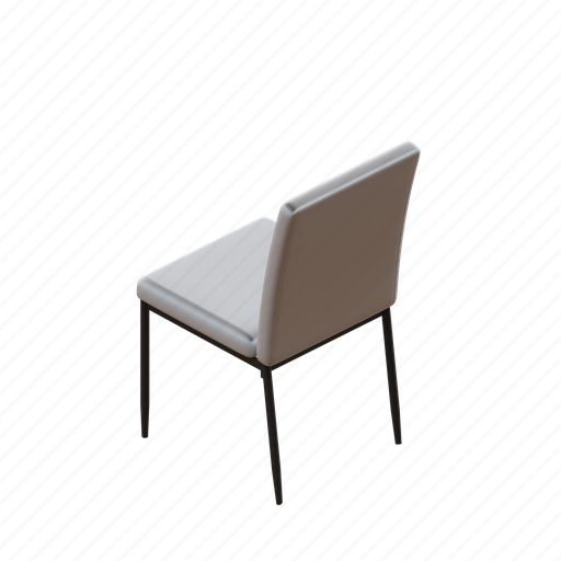 Standard, dining, chair, furniture, product, object, seat 3D illustration - Download on Iconfinder