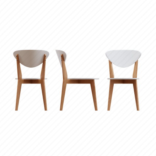 X, frame, dining, chair, furniture, product, object 3D illustration - Download on Iconfinder