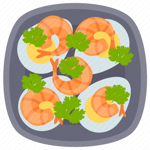 Baked prawns, cooked prawns, fried prawns, seafood, shrimps icon - Download on Iconfinder