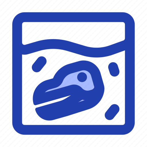 Buried, dinosaur, jurassic, skull icon - Download on Iconfinder