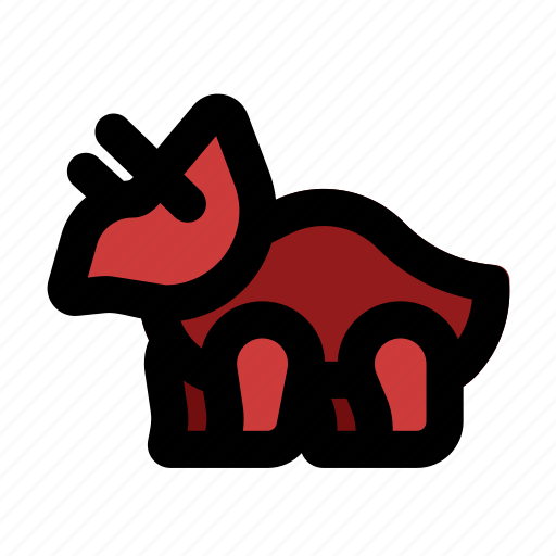 Triceratops, dinosaur, head, extinct icon - Download on Iconfinder